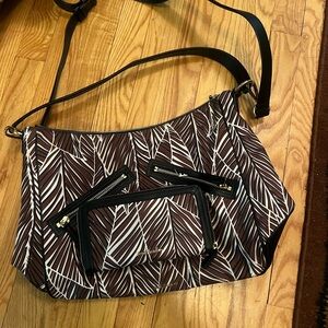 Vera Bradley Brown and White Vivian Purse